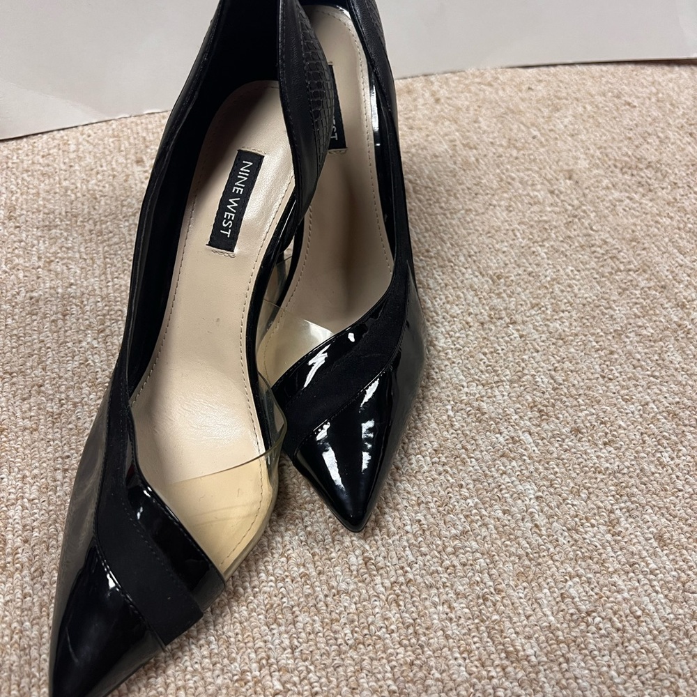 Nine West Black Patent Heels 8.5 - Picture 13 of 13
